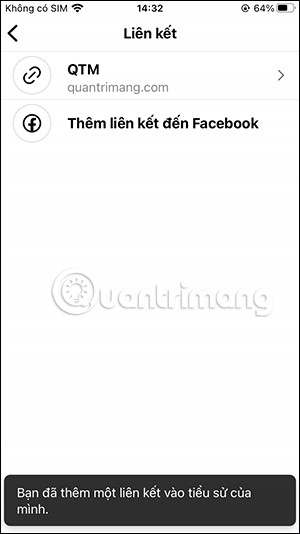 Instruções para inserir links em perfis do Instagram