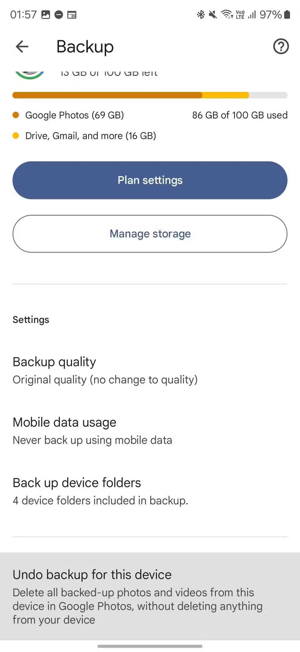 Google Photos voegt functie toe voor het ongedaan maken van apparaatback-ups voor Android