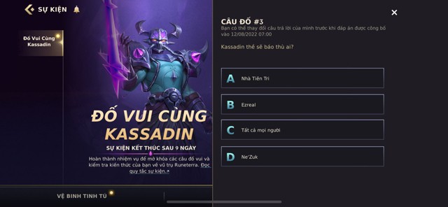 Respostas do Quiz do Wild Rift: Kassadin