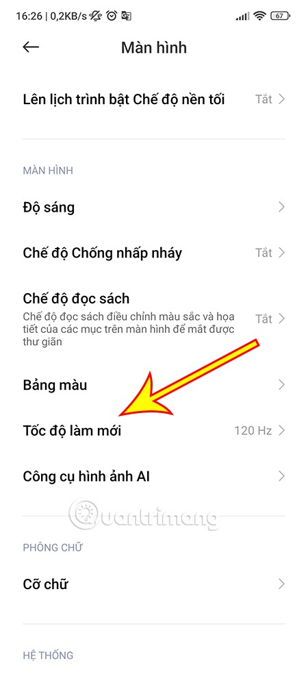 كيفية ضبط معدل تحديث الشاشة لهواتف Xiaomi