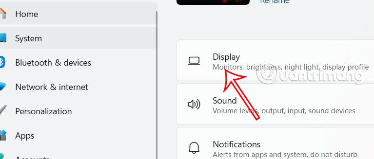 تعليمات تدوير الشاشة في نظام التشغيل Windows 11