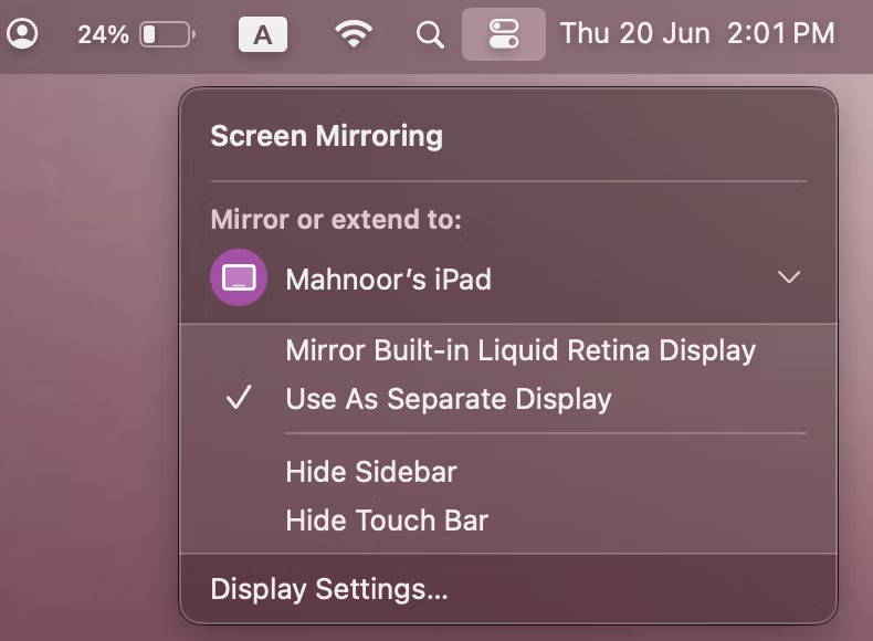 Cómo convertir tu iPad en una pantalla extra para tu Mac