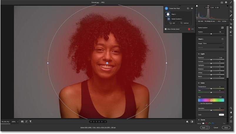 Hoe je een spotlight-effect achter je onderwerp kunt toevoegen met Adobe Camera Raw
