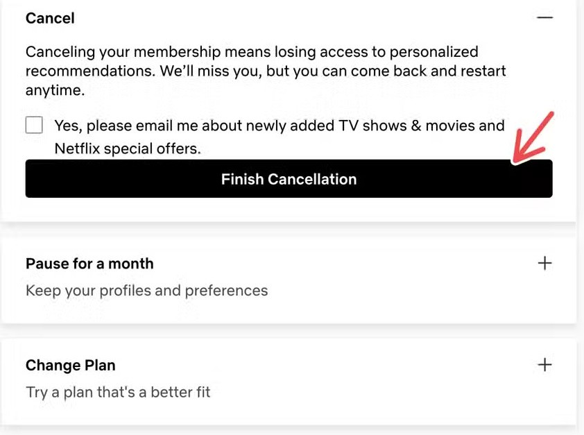 Как отменить или приостановить подписку Netflix Как отменить или приостановить подписку Netflix