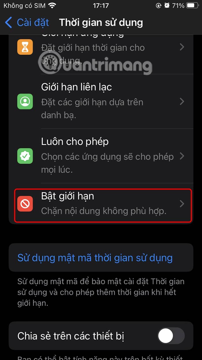 Como bloquear compras no aplicativo no iPhone