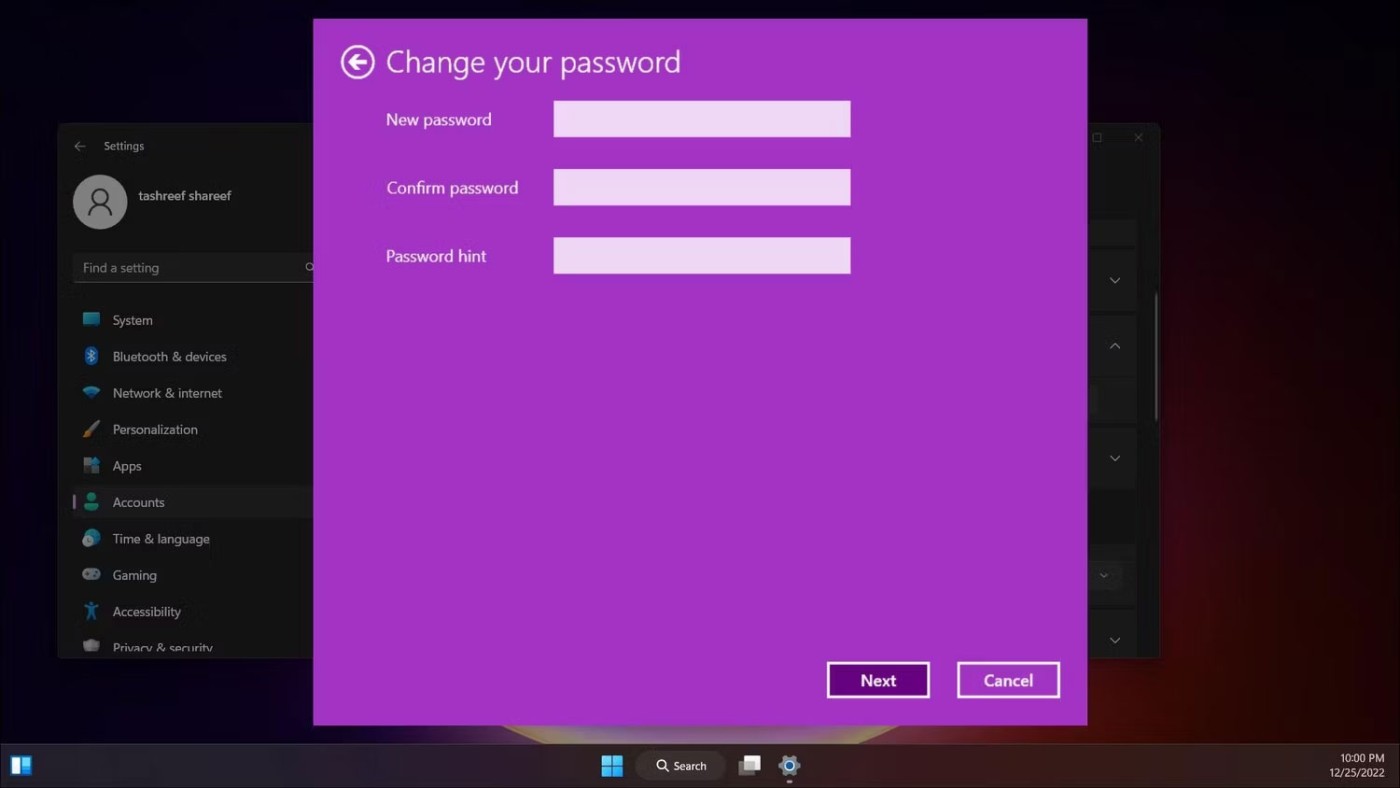 كيفية تغيير كلمة مرور الحساب في Windows 11