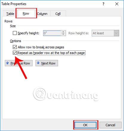 Comment répéter la barre de titre d'un tableau dans Word Comment répéter la barre de titre d'un tableau dans Word