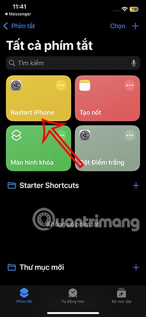 如何在控制中心建立「重啟 iPhone」捷徑