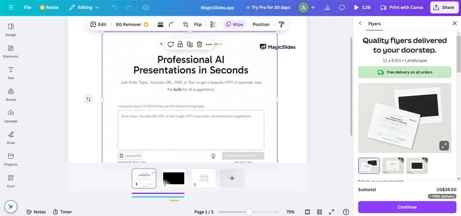 How to ensure accurate color printing when using Canva