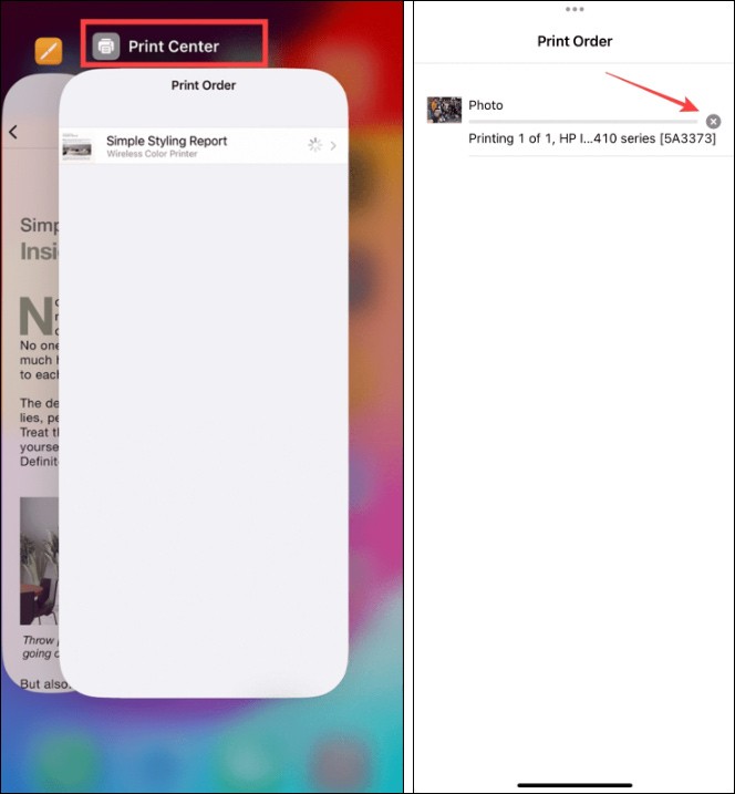 Instructions pour gérer les listes d'impression sur iPhone Instructions pour gérer les listes d'impression sur iPhone