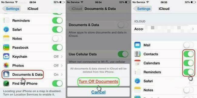 iPhone'da iCloud hesap senkronizasyonu nasıl kapatılır