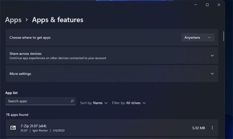 9 modi per aprire lo strumento App e funzionalità su Windows 11