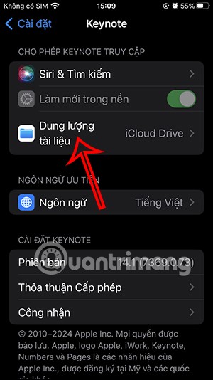 Como desativar o Keynote para salvar arquivos automaticamente no iCloud Drive