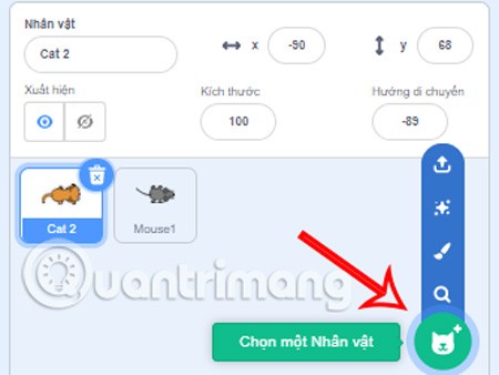 Programming the game Cat and Mouse with Scratch