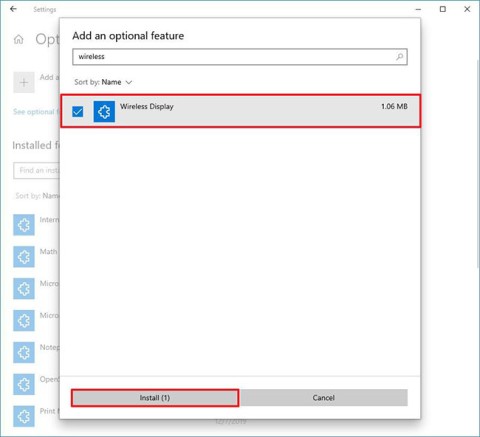 วิธีการติดตั้งแอป Miracast Connect บน Windows 10