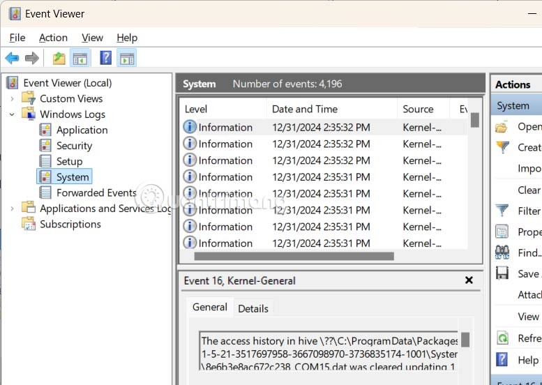 كيفية التحقق من سجلات الأعطال على نظام التشغيل Windows 11
