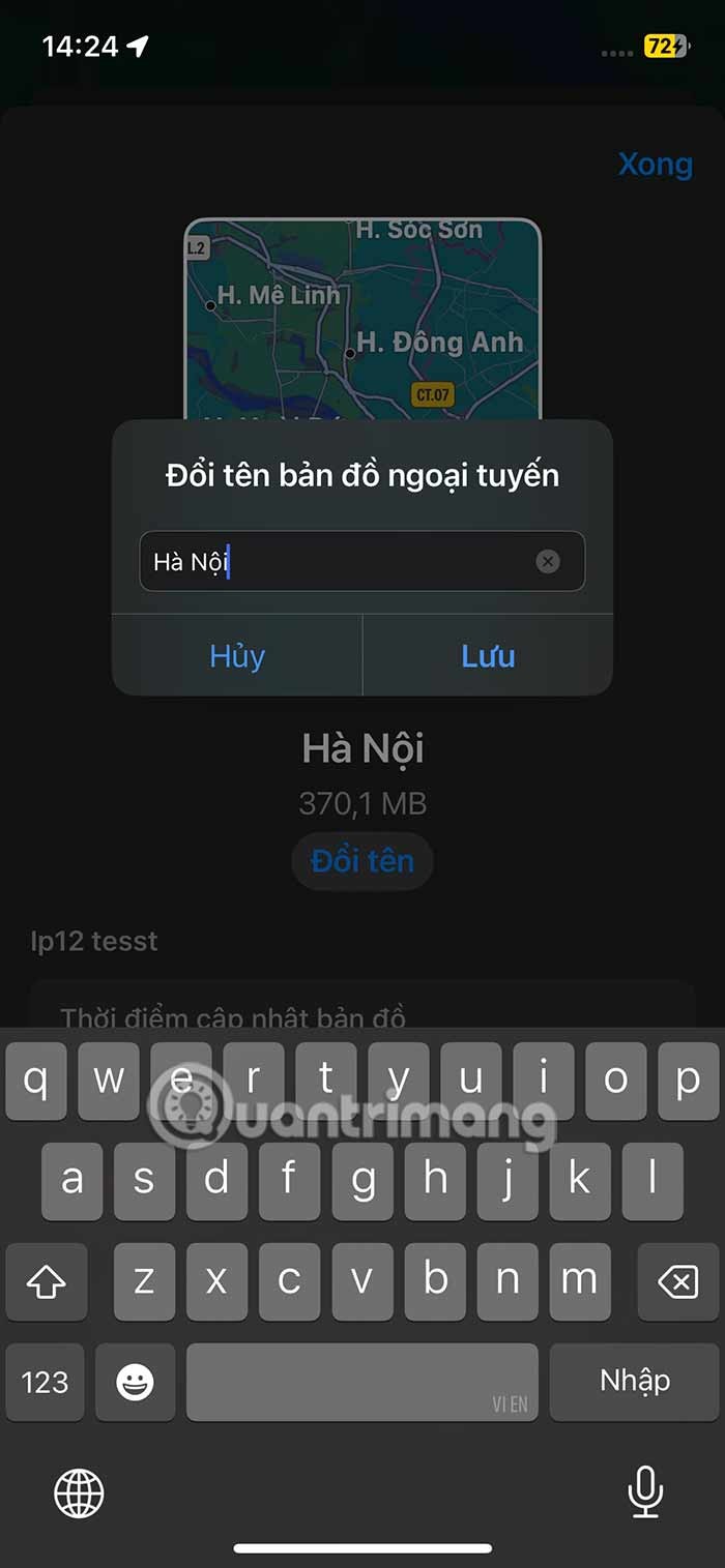 Instructions pour télécharger Apple Maps hors ligne