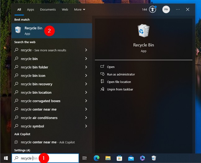 11 Cara Membuka Tong Kitar Semula pada Windows