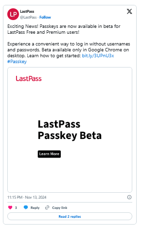 Suportul pentru chei de acces este în sfârșit aici pe LastPass, dar există câteva lucruri de reținut