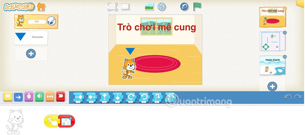 برنامج تعليمي لتصميم لعبة المتاهة ScratchJR (المنشور الأخير)