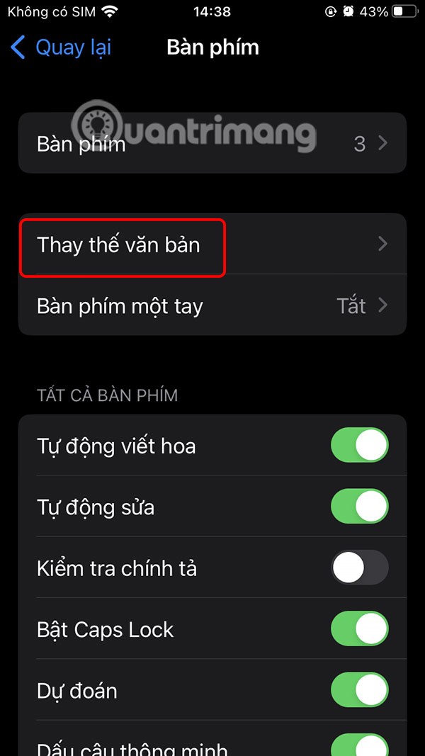 Как удалить слова из предиктивного текста на iPhone