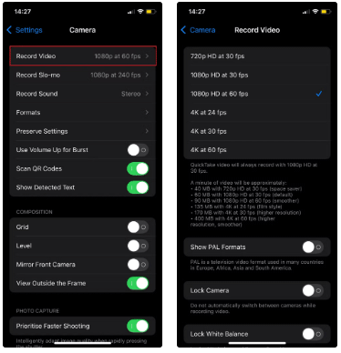 Apakah yang dilakukan oleh tetapan kamera pada telefon anda?