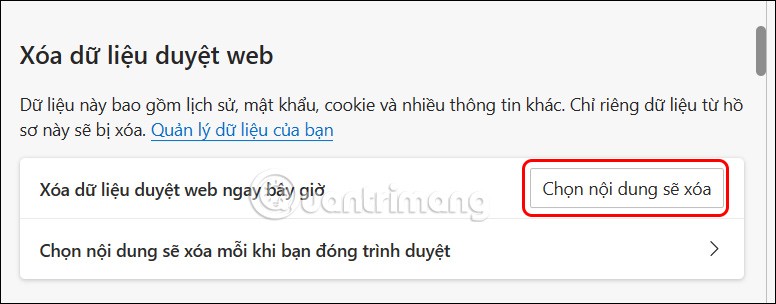 Instructions for clearing Microsoft Edge browser cache
