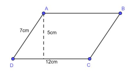 Fórmula para calcular a área de um paralelogramo, o perímetro de um paralelogramo Fórmula para calcular a área de um paralelogramo, o perímetro de um paralelogramo