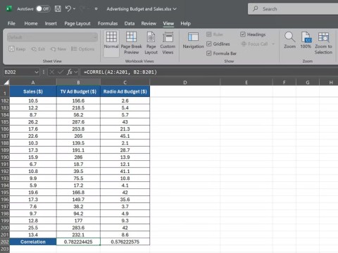 ما هي الدالة CORREL في Excel؟ ما هي الدالة CORREL في Excel؟