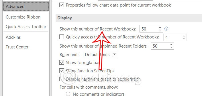 Default settings in Excel that should be changed