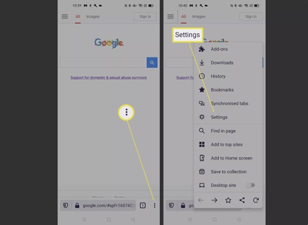 How to enable cookies on Android phone