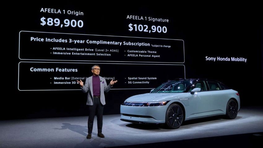 Kereta elektrik Sony Afeela 1 yang baru dilancarkan terasa ketinggalan zaman?