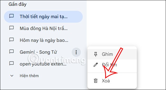 Comment supprimer une conversation Google Gemini