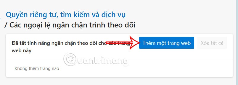 كيفية إضافة مواقع استبعاد التتبع على Edge كيفية إضافة مواقع استبعاد التتبع على Edge