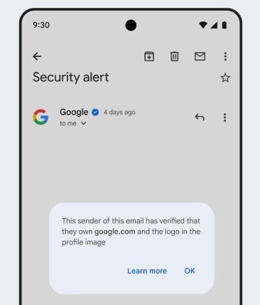 O Gmail adiciona uma marca de seleção azul para verificar remetentes “respeitáveis” O Gmail adiciona uma marca de seleção azul para verificar remetentes “respeitáveis”