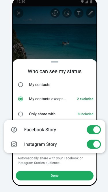 ستتمكن قريبًا من نشر حالات WhatsApp على Facebook و Instagram