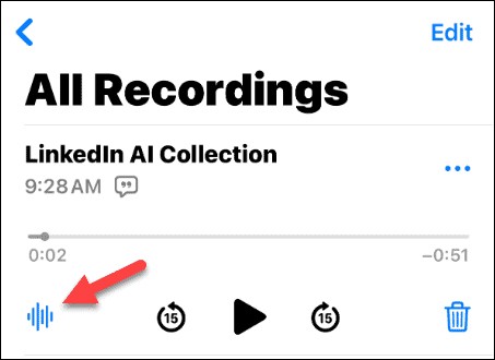 Cómo buscar contenido en archivos de grabación de voz en iPhone