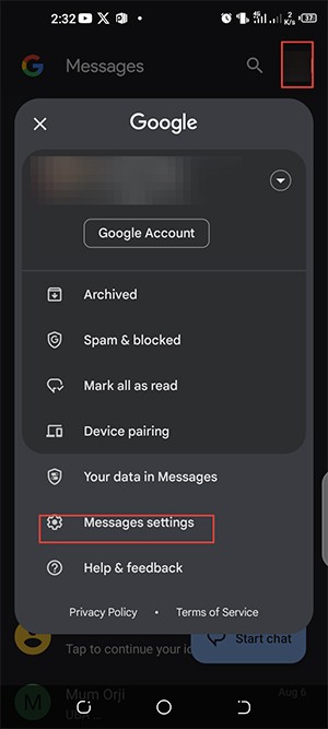 كيفية إرسال رسائل RCS باستخدام Google Gemini