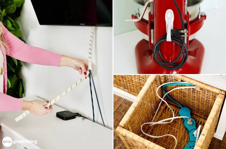 Ways to tidy up and hide electrical wires and cables in the house