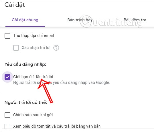 Как ограничить количество ответов в Google Forms