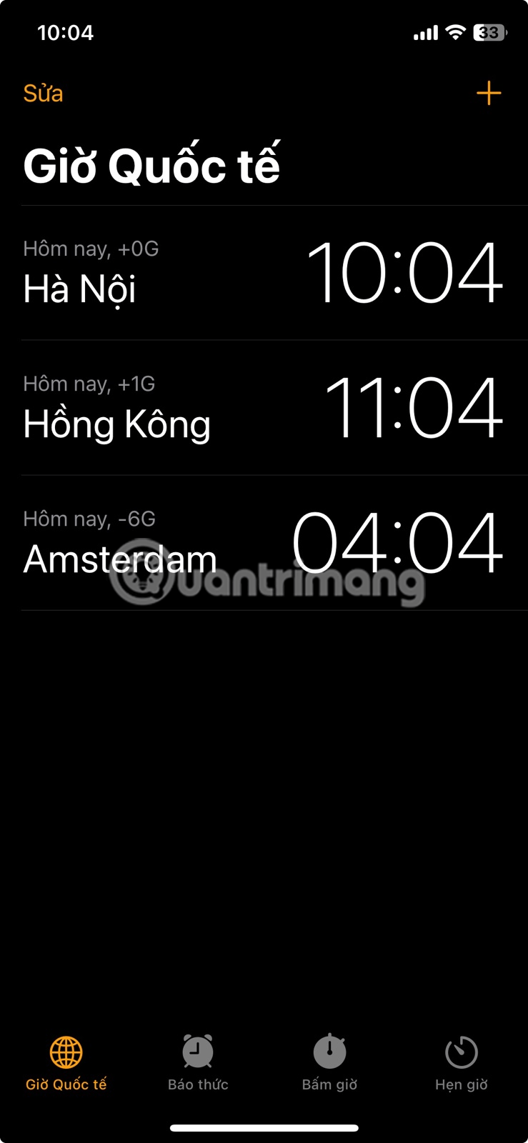 Hoe u meerdere tijdzones op het iPhone-scherm kunt weergeven