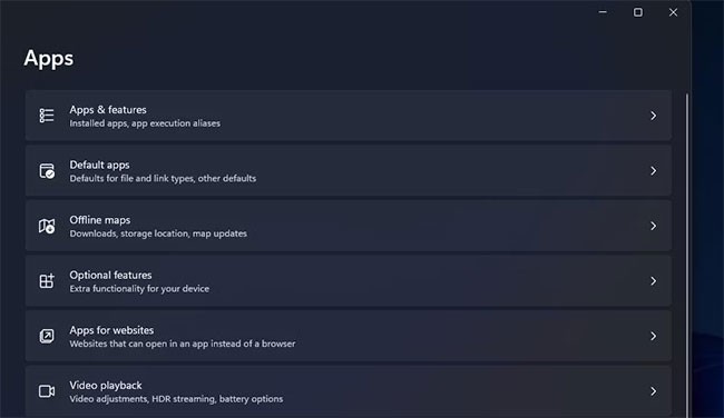 9 ways to open Apps & Features tool on Windows 11