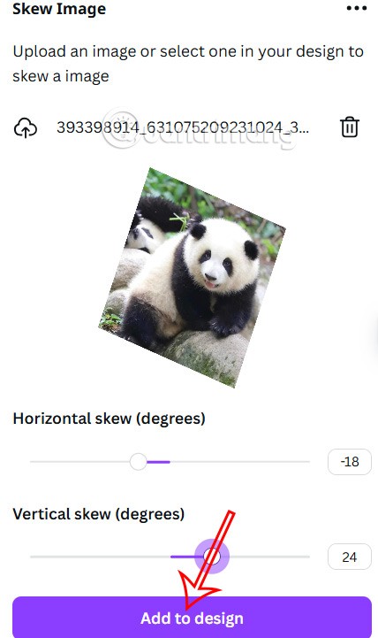 Cum să faci imagini 3D înclinate în Canva