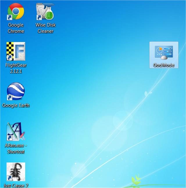 Activați GodMode pe Windows 10, 8 și 7
