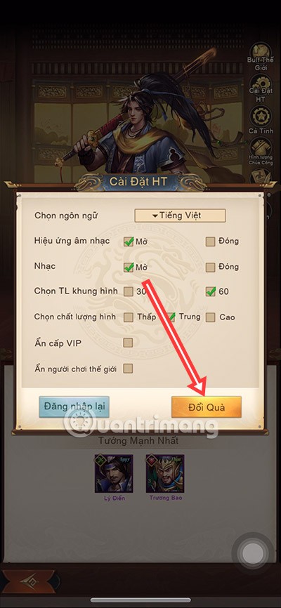 Neuester Tam Quoc Chi Than Ma-Code und wie man den Code eingibt