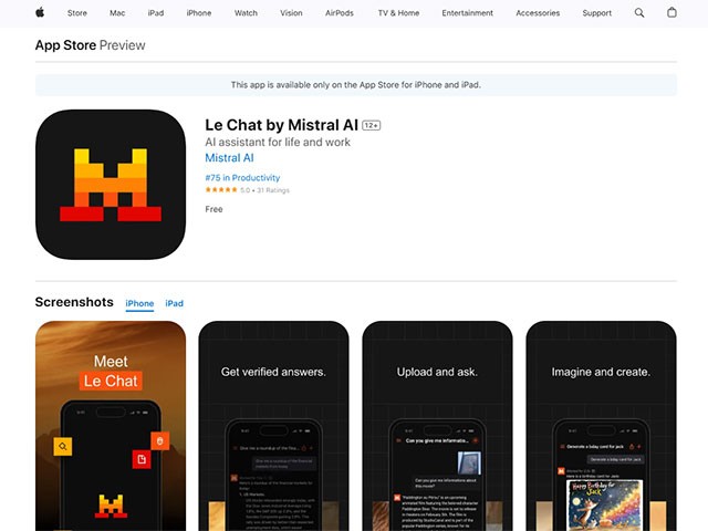Mistral AI がチャットボット Le Chat の Android 版と iOS 版をリリース、何が面白いのか?