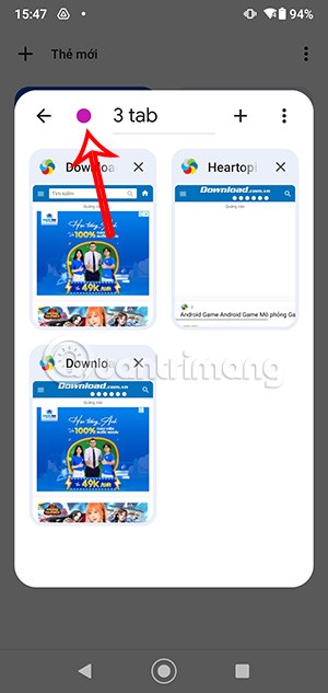 Cómo habilitar la agrupación de pestañas por color en Chrome Android
