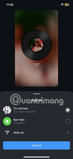 Instrucțiuni pentru postarea poveștilor de cântece pe Instagram