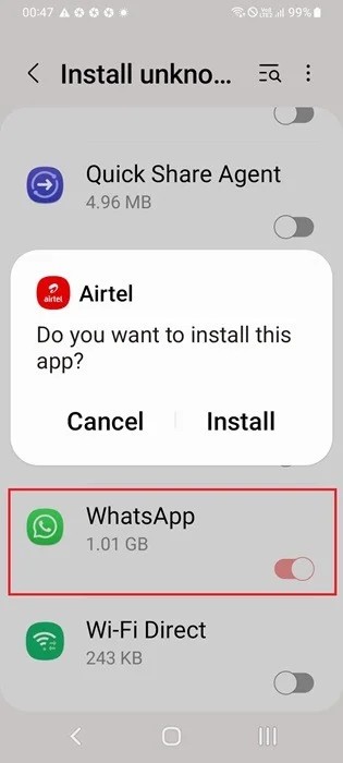 Apps delen met familie op Android