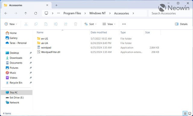 Como restaurar o WordPad no Windows 11